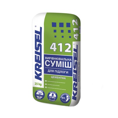 Суміш самовирівнююча 412 3-15мм 25 кг KREISEL