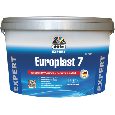 Фарба інтер.DE107 лат.напівмат.Europlast 7 5л DUFA