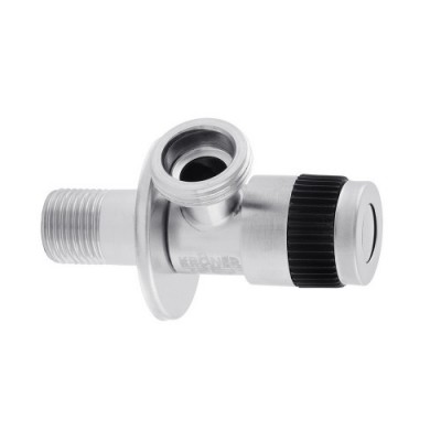 Кран кутовий 1/2х3/4 нерж.ESG102 KRONER