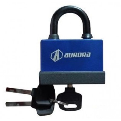 Замок навісний обгум.52мм 840040 довга дуж.AURORA