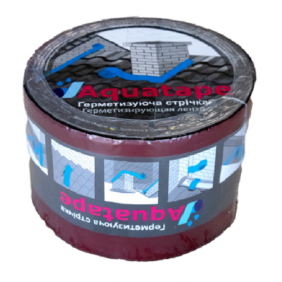 Стрічка герм бітум черв 10см*3м AQUATAPE