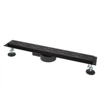 Лінійний трап з решіткою 700мм IT03-FT01/700B BLACK matte (чорний мат) 360° ITAL Лінійний трап з решіткою 700мм IT03-FT01/700B BLACK matte (чорний мат) 360° ITAL