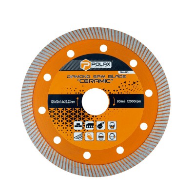 Диск алмаз. TURBO 125 CERAMIC 54-110 POLAX