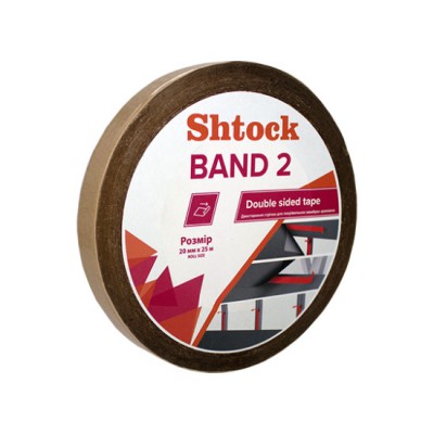 Стрічка д/мембран двостор 20мм*25м Band 2 SHTOCK