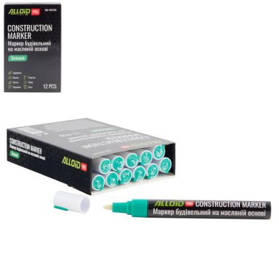 Маркер будівельний зелений BM-4501GN ALLOID Pro