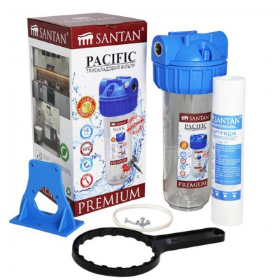Корпус фільтру 3PS 3/4"+карт.Pacific SANTAN