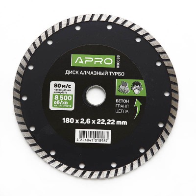 Диск алмаз. TURBO 180 830033 APRO