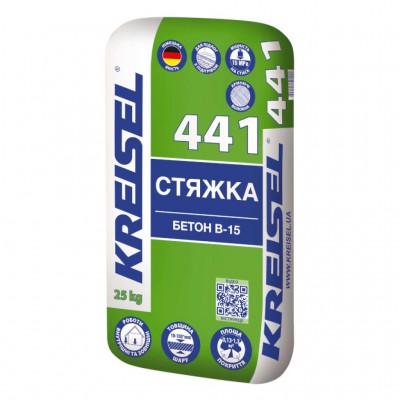 Суміш для стяжки цементна 441 10-60мм 25кг B-20 БЕТОН KREISEL