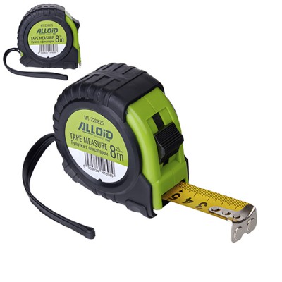 Рулетка з фіксатором 8м*25мм MT-220825 ALLOID Base