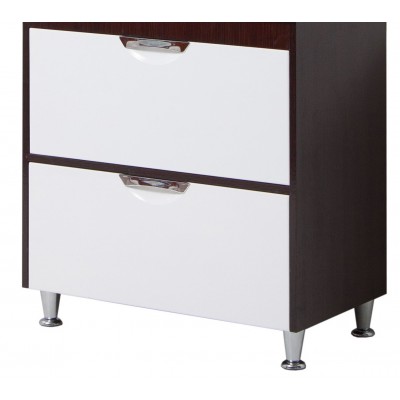 Тумба "Венге" під умивальник (Комо/Глорія 60) 2 шухляди, врізна ручка VM