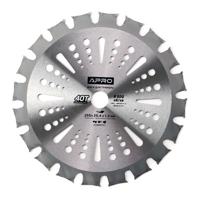 Диск для тримера 255х40Тх25,4 830805 Double APRO