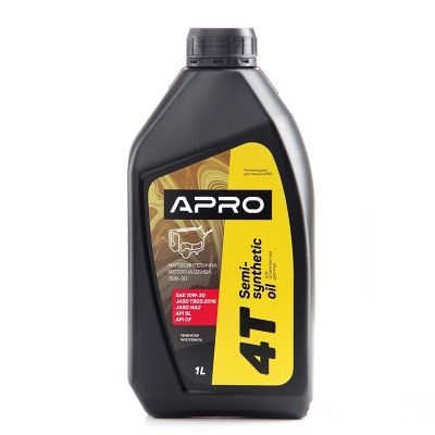 Олива для чотиритактних двигунів напівсинтетична 10W-30 1л 942002 APRO