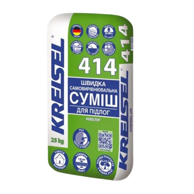 Суміш самовирівнююча 414 2-80мм 25кг KREISEL
