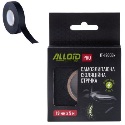 Ізострічка cамозлипаюча 19мм*5м IT-1905Bk ALLOID