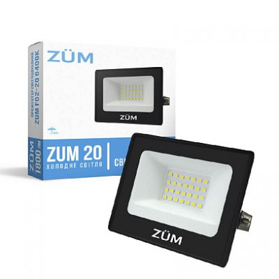 Прожектор LED 20W ZUM 1800Lm F02-20 ЄВРОСВІТЛО