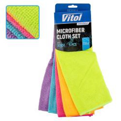Набір ганчірок мікрофібра (5шт) VSC3030-5 VITOL