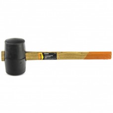 Киянка гумова 680 г, чорна гума, дерев'яна ручка,  SPARTA