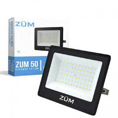 Прожектор LED 50W ZUM 4500Lm F02-50 ЄВРОСВІТЛО