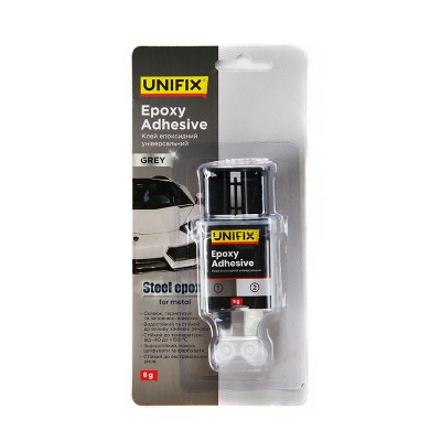 Клей епоксид сірий метал 6г 940029 UNIFIX