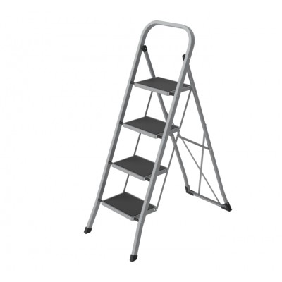 Драбина-стремянка металева побутова з покриттям 1х4 SLS-04-GR ALOFT Драбина-стремянка металева побутова з покриттям 1х4 SLS-04-GR ALOFT