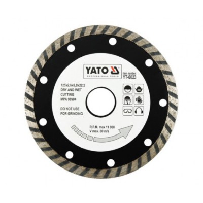 Диск алмаз. TURBO 230 YT-6025 YATO