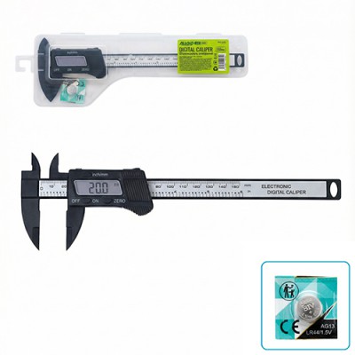 Штангельциркуль електронний 150мм пластик PVC-0375 ALLOID Base