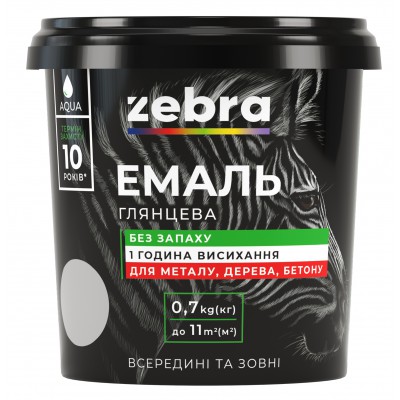 Емаль Aqua 0,7кг.34 Св.-зелена ZEBRA