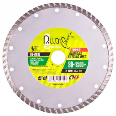 Диск алмаз. TURBO 180 DS-7180T ALLOID