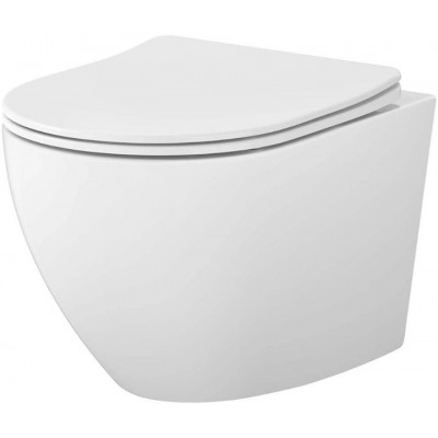 Унітаз DESSE VORTEX С502 підвісний,кришка дюрпласт вільнопадаюча Soft Close CERSANIT