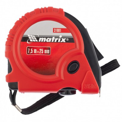 Рулетка 7,5м*25мм RUBBER 310019 MTX