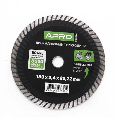 Диск алмаз. TURBO 180 830044 APRO