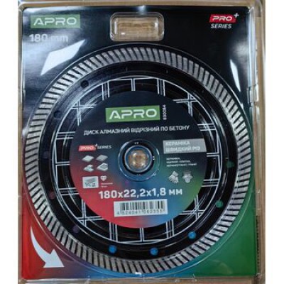 Диск алмаз. TURBO 180 Кераміка Швидкий Різ 830084 APRO