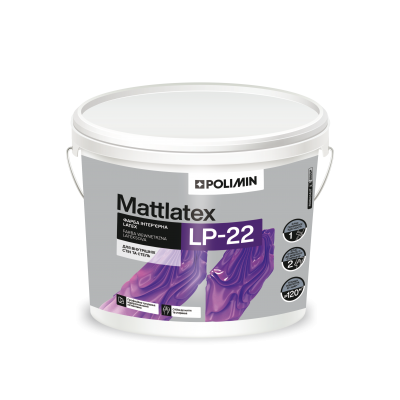Фарба інтер'єрна Mattlatex LP-22 База А 7кг POLIMIN