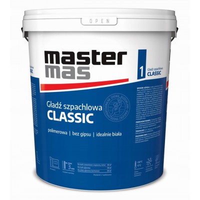Шпакл фініш полім Classic 1,5кг MASTERMAS