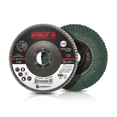 Круг абр.пелюстка  125х22 (P120)ZIR Т29 (E,R) SPRUT-A