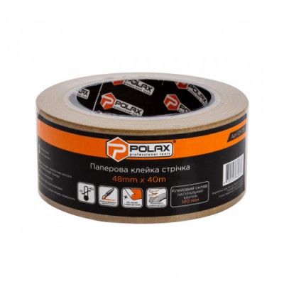 Стрічка малярна 48мм*40м КРАФТ 101-175 POLAX