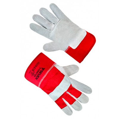 Рукавички комбіновані тканина/спілок 69439 S-Crafter 10р. SEVEN