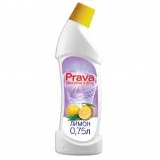 Рідина для миття туалетів лимон 0,75л  PRAVA