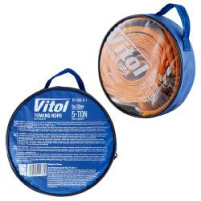 Трос буксирувальний 5т 5м 50мм (гак) сумка TP-250-5-1 VITOL