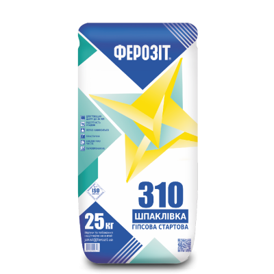 Шпакл старт гіпс 310 25кг ФЕРОЗІТ