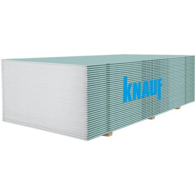 Гіпсокартонна плита вологостійка Knauf 12.5x1.2x2.5 (3 м2)
