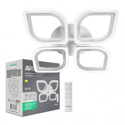 Світильник LED 65Вт 3000/4000/6500K AL655AL6554ARD1ARD пульт VIOLA ARDERO