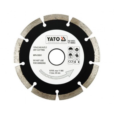Диск алмаз. SEGMENT 230 YT-6005 YATO