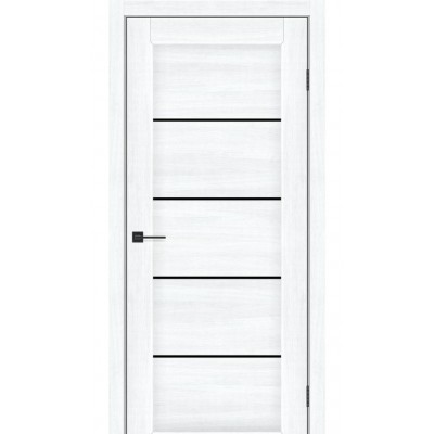 Дверне полотно Vena 800 Альба біла+скло BLK (зав.+вр.замок)