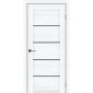 Дверне полотно Vena 800 Альба біла+скло BLK (зав.+вр.замок)