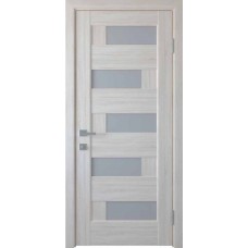 Дверне полотно Palmira 800 бук шале+скло сатин білий