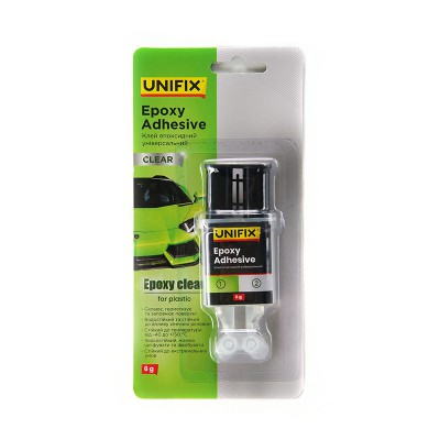 Клей епоксид прозор пластик 6г 940028 UNIFIX