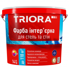 Фарба інтер'єрна для стін та стель 2,5л (3,5кг) ТРІОРА 
