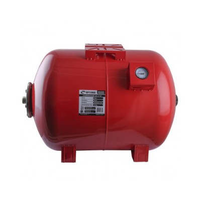 Бак розширювальний горизонтальний червоний 100л cal-pro Optima