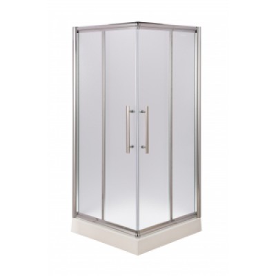 Душова кабіна Premium 90SLM 90*90см квадрат,скло матове, Сатин+Піддон 15см AquaStream Душова кабіна Premium 90SLM 90*90см квадрат,скло матове, Сатин+Піддон 15см AquaStream